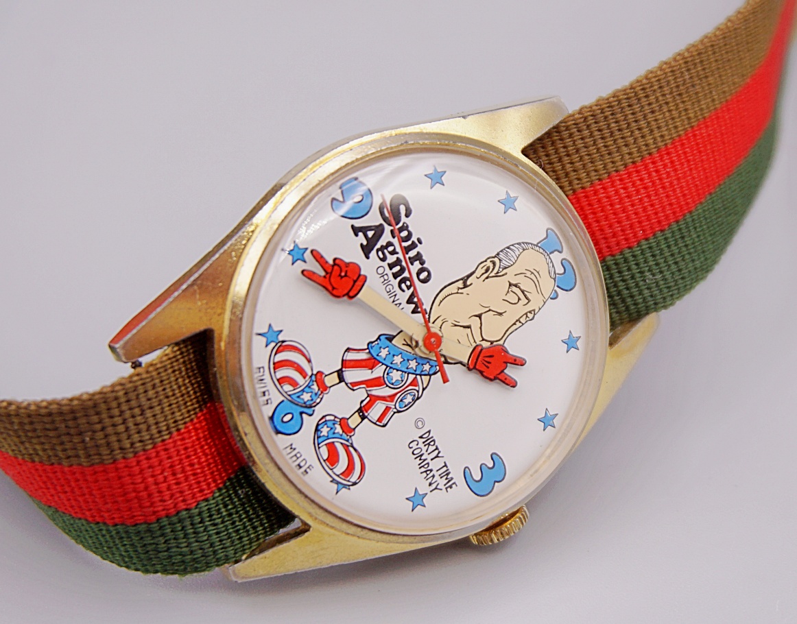 นาฬิกาเก่า SPIRO AGNEW ไขลาน