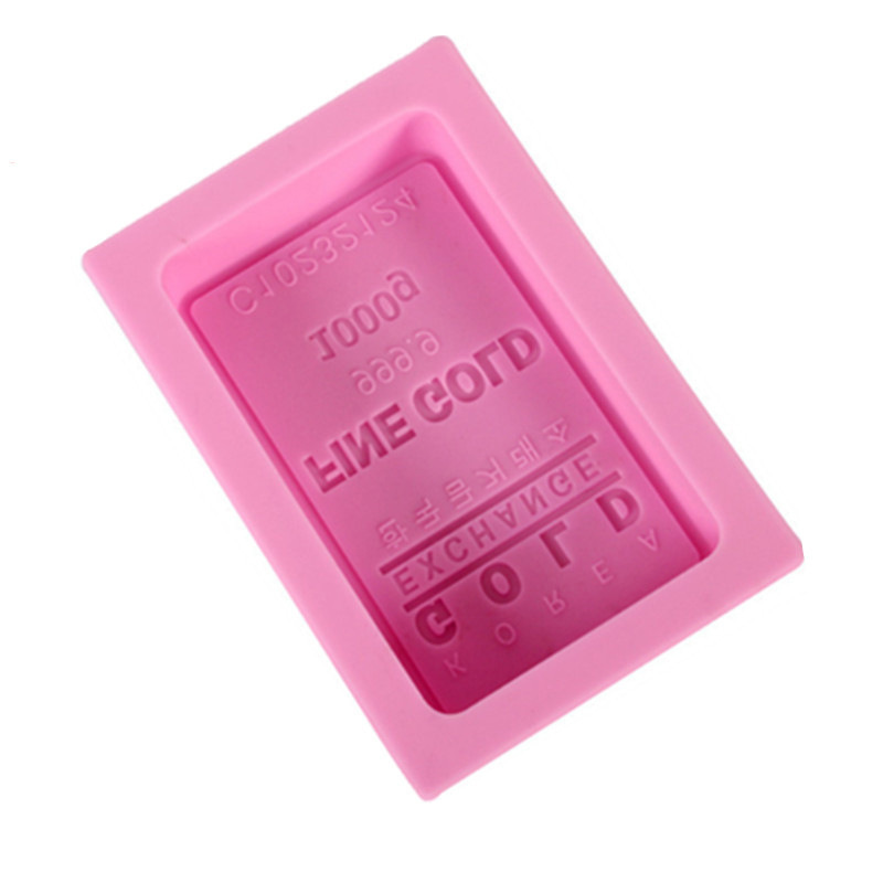 โมล(Mold) แม่พิมพ์ซิลิโคน ทำวุ้น ขนม สบู่ งานdiy รูปทองคำแท่ง (100 G.)