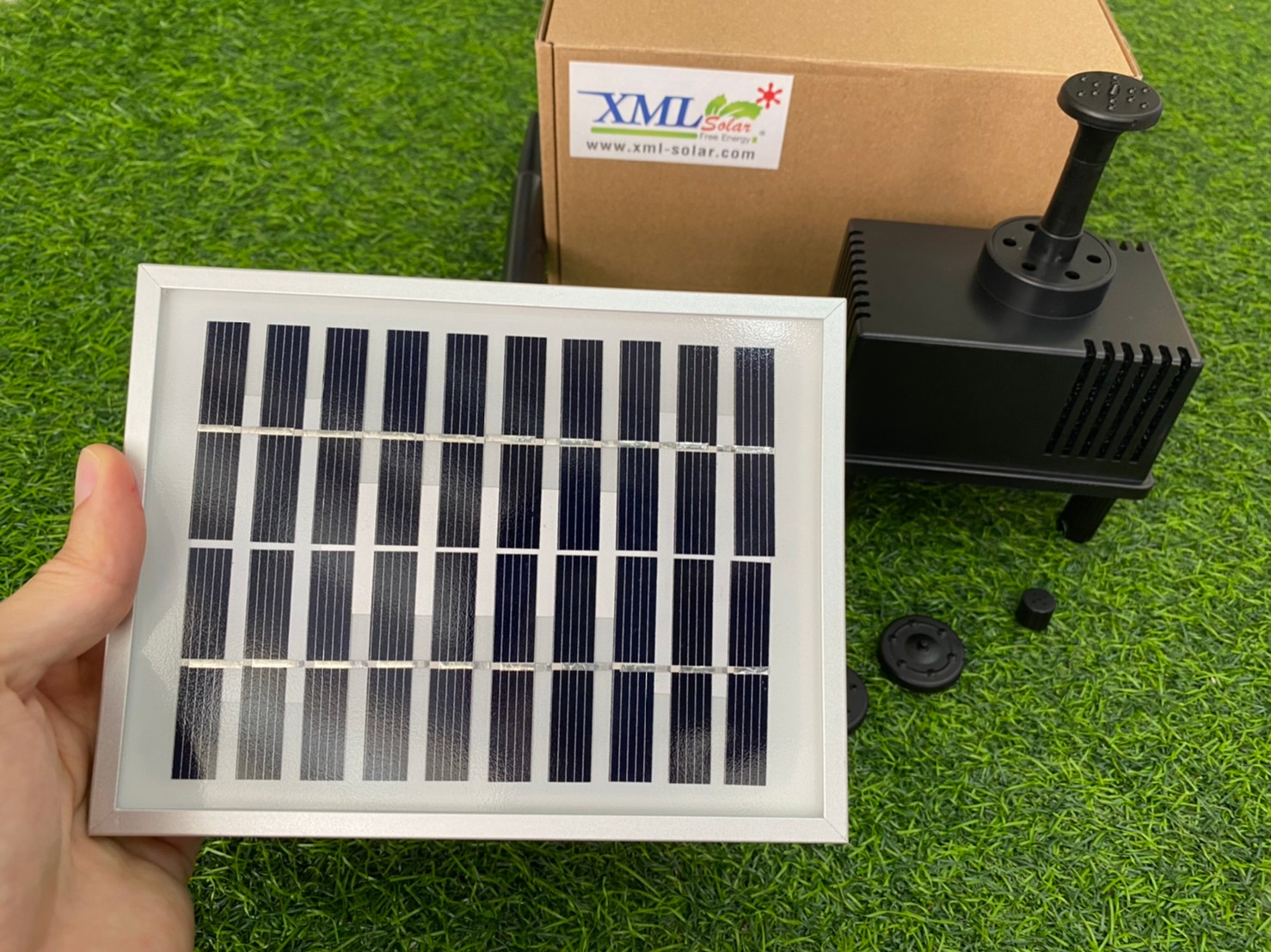 น้ำพุพลังเเสงอาทิตย์ (รุ่น เเผงเเยก) -ไซส์เล็ก (ขนาดแผงโซล่าเซลล์)