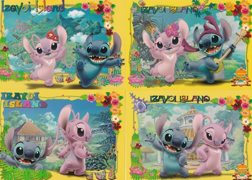 Postcard Lilo & Stitch Izayoi Island 16 ใบ