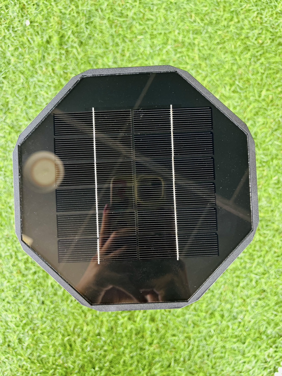 โคมไฟหัวเสาโซล่าเซลล์ LSXML-211 รุ่นภูเขาไฟ (แสง : เหลืองวอมไวท์)