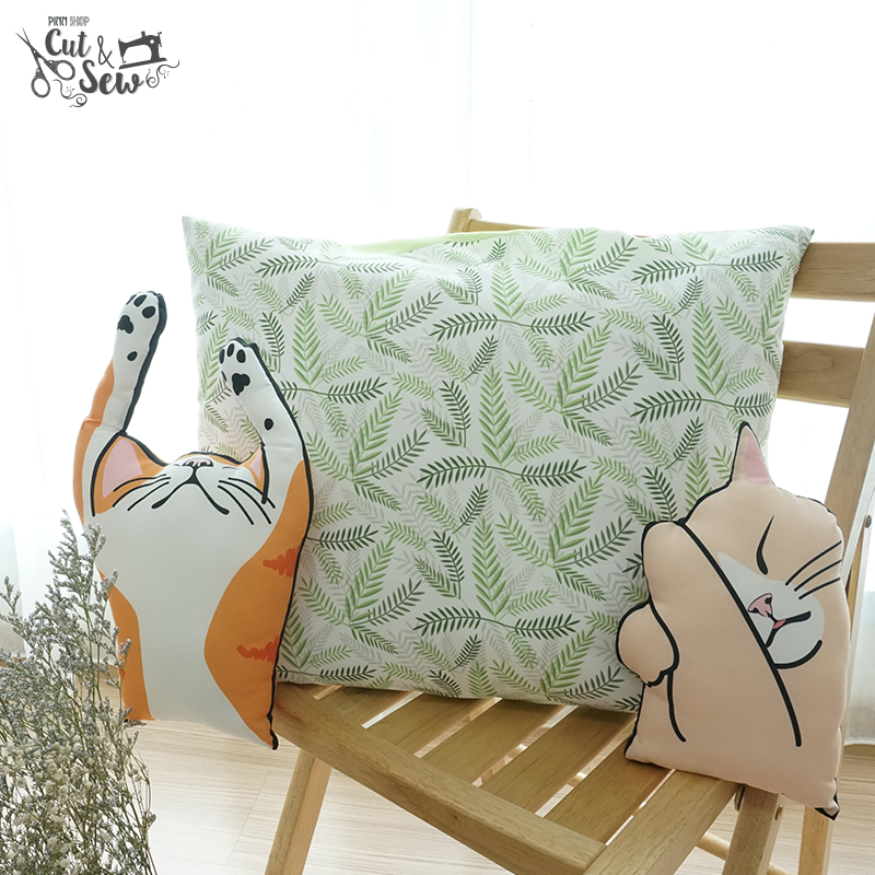 ผ้าพิมพ์ลายปลอกหมอน NEKO CUSHION