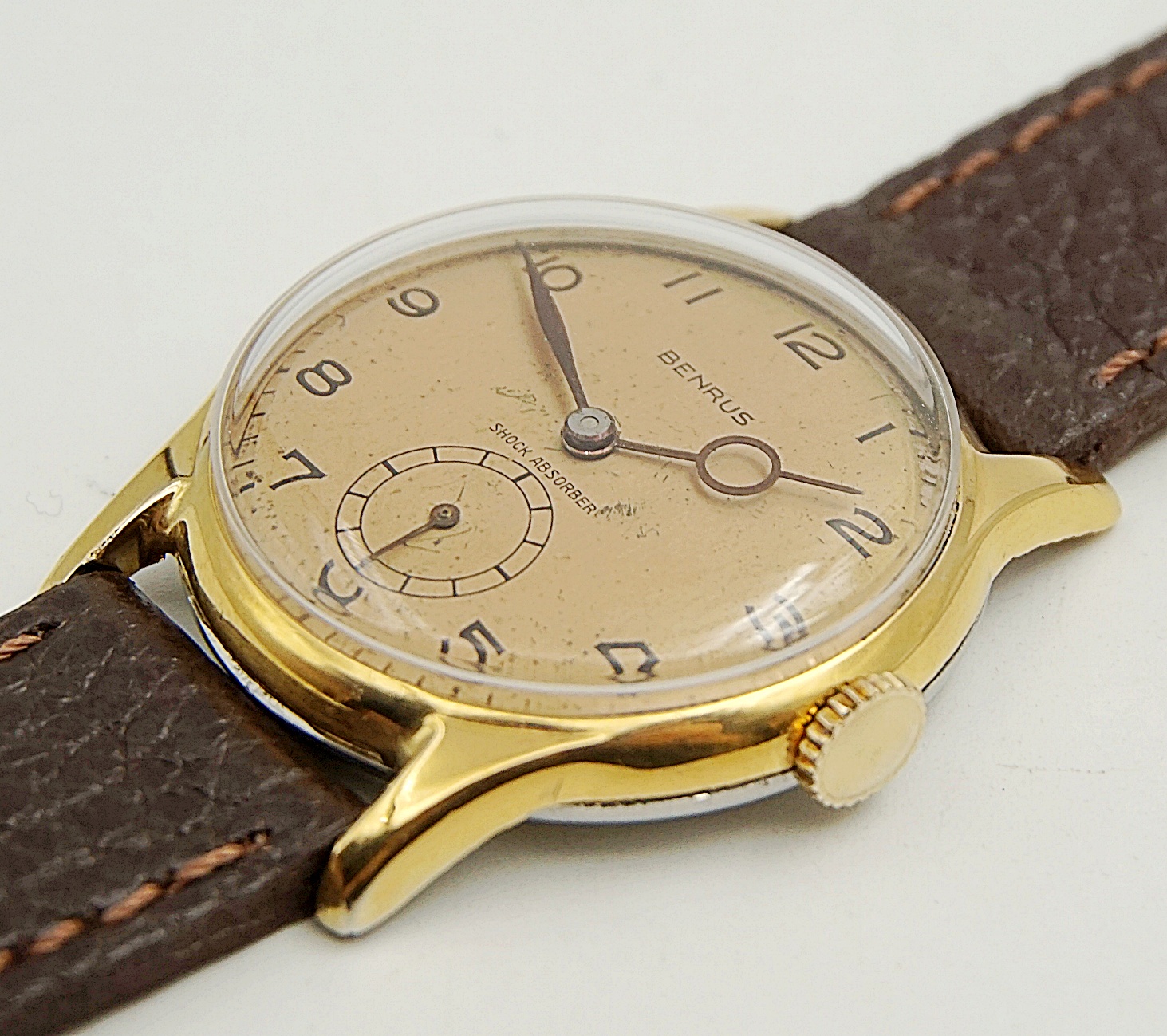 นาฬิกาเก่า BENRUS ไขลานสองเข็มครึ่ง
