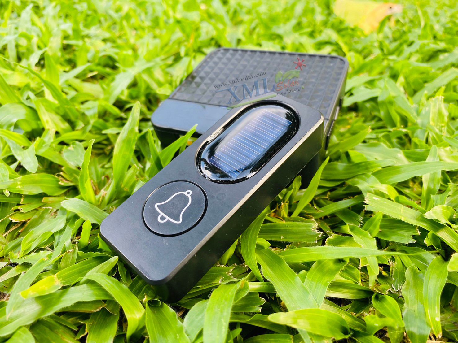 กริ่งโซล่าเซลล์ อเนกประสงค์ สีดำ (Solar Doorbell)