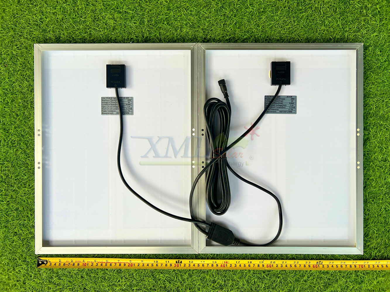 ไฟสปอตไลท์โซล่าเซลล์ 500 Watt กล่องสีน้ำตาล (เปิดได้ 3 แสง)