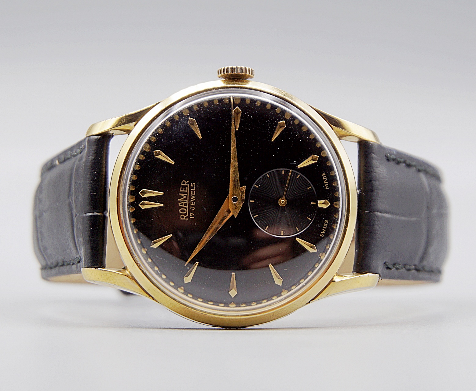 นาฬิกาเก่า ROAMER ไขลานสองเข็มครึ่ง