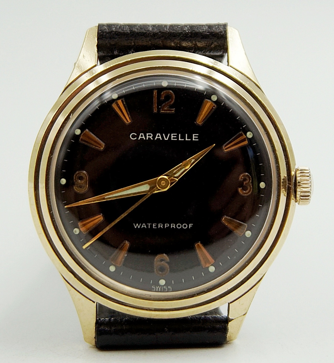 นาฬิกาเก่า CARAVELLE ไขลาน