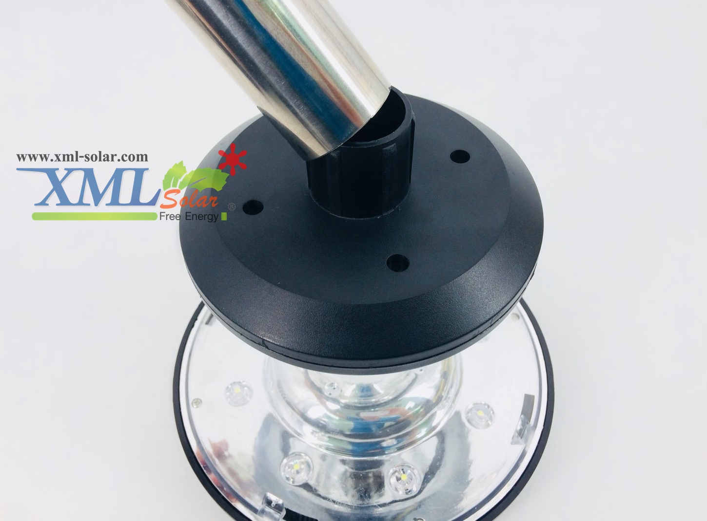 ไฟปักสนามโซล่าเซลล์ 8 Super SMD LED (แบบกลม) สูง 80 ซม. (เเสง : ขาว)