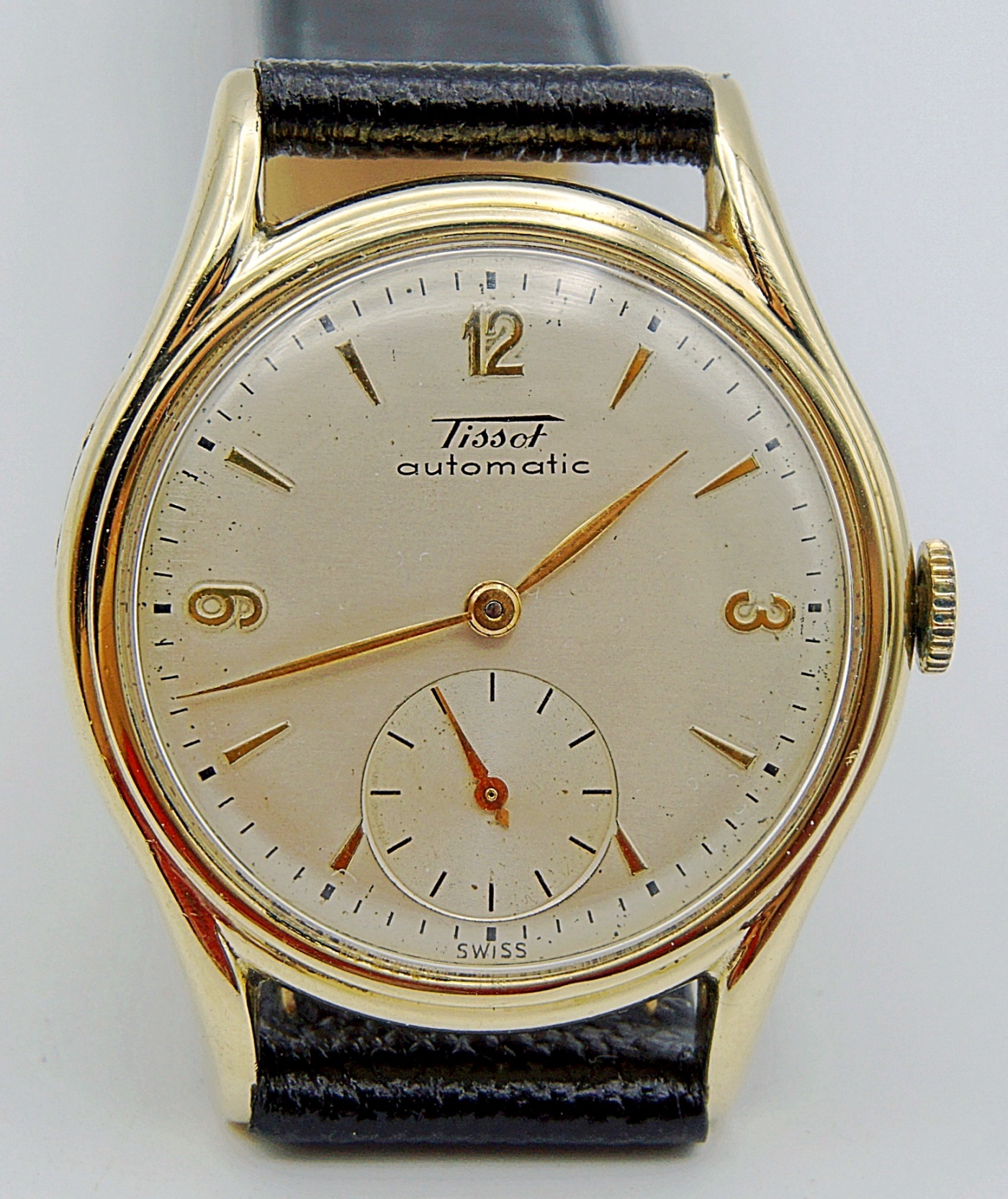 นาฬิกาเก่า TISSOT ออโตเมติกครึ่งรอบ สองเข็มครึ่ง
