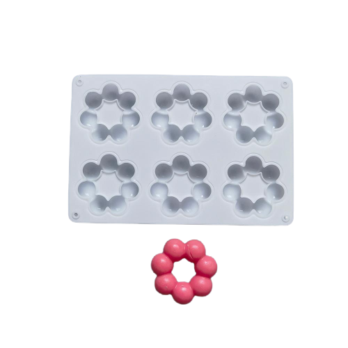 โมล(Mold) แม่พิมพ์ซิลิโคน ทำวุ้น ขนม สบู่ งานdiy ทรงพอนเดอริง 6 ช่อง