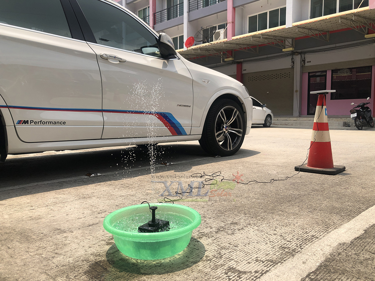 น้ำพุพลังเเสงอาทิตย์ (รุ่น เเผงเเยก) -ไซส์เล็ก (ขนาดแผงโซล่าเซลล์)