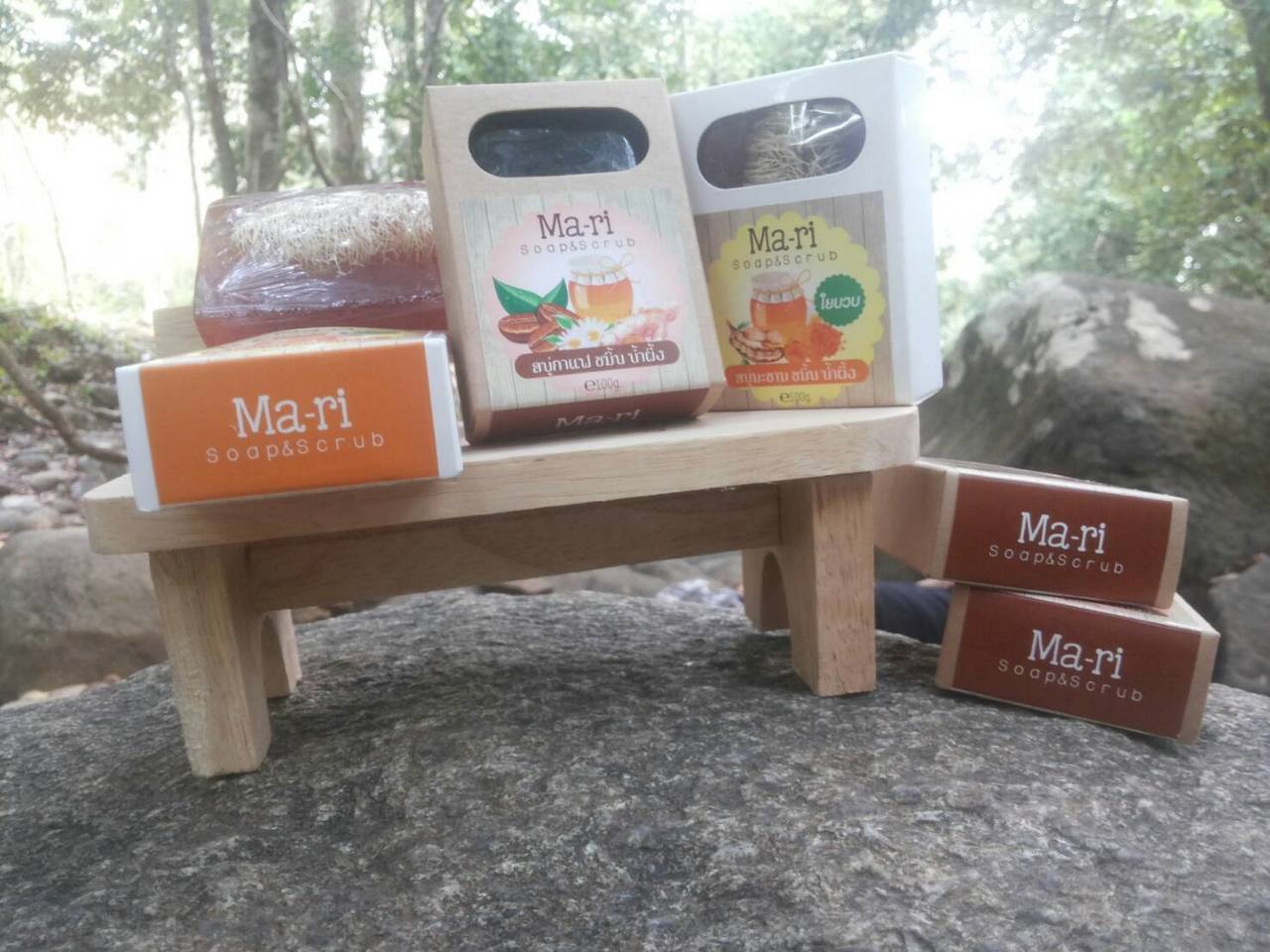 กล่องสบู่สำเร็จรูป แบบเจาะ สีน้ำตาล