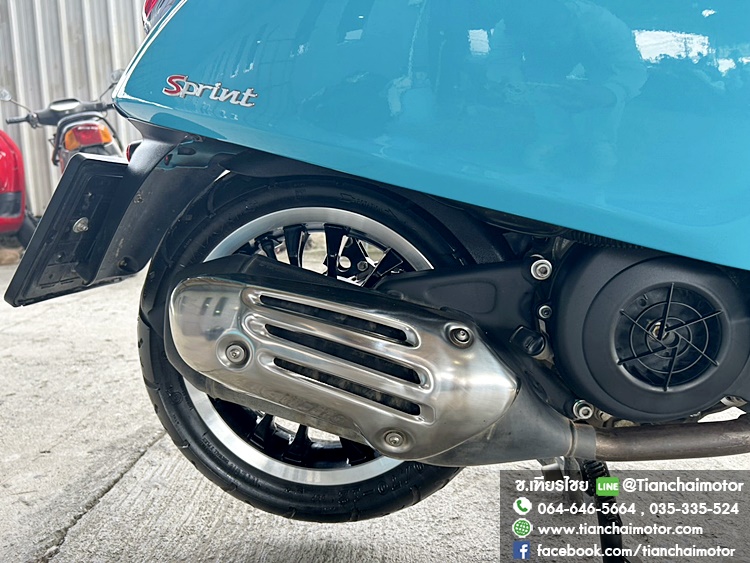 ★ดาวน์8,000★VESPA SPRTNT125 IGETABS ปี 67 สีฟ้าสดใส วิ่งเพียง 9000 กิโล ชุดสีสวยเป๊ะ เครื่องดี ศูนย์ดี ราคา 79,900