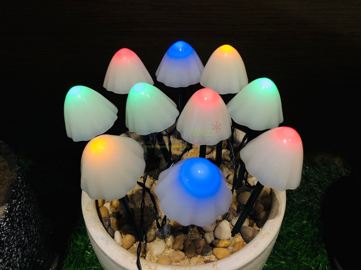 ไฟปักสนามโซล่าเซลล์ รูปเห็ด