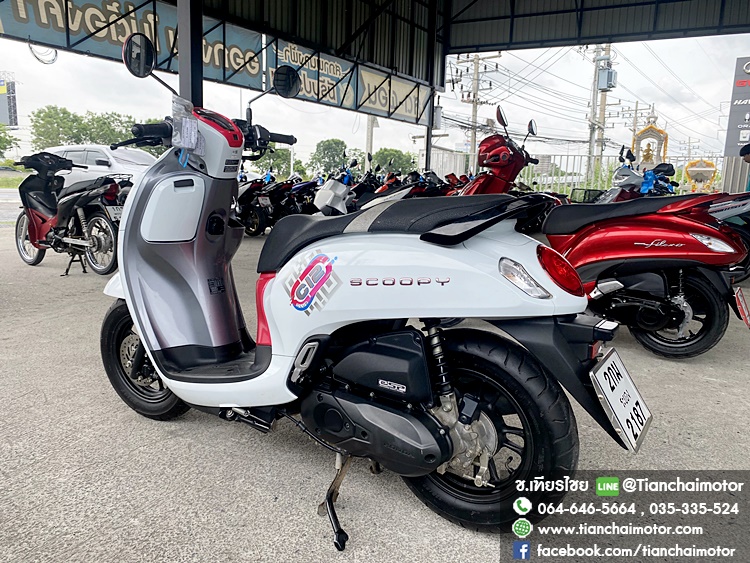 ★ดาวน์2,000★SCOOPY-I ปี66 CLUB12 ตัวท็อป สมาร์ทคีย์ สีสวยแจ่ม เครื่องแน่นเดิม วิ่งน้อย ขับขี่คล่องตัว ราคา 45,900