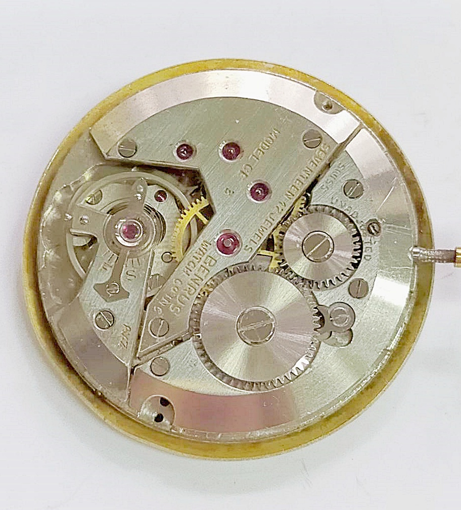 นาฬิกาเก่า BENRUS POINTER DATE ไขลาน