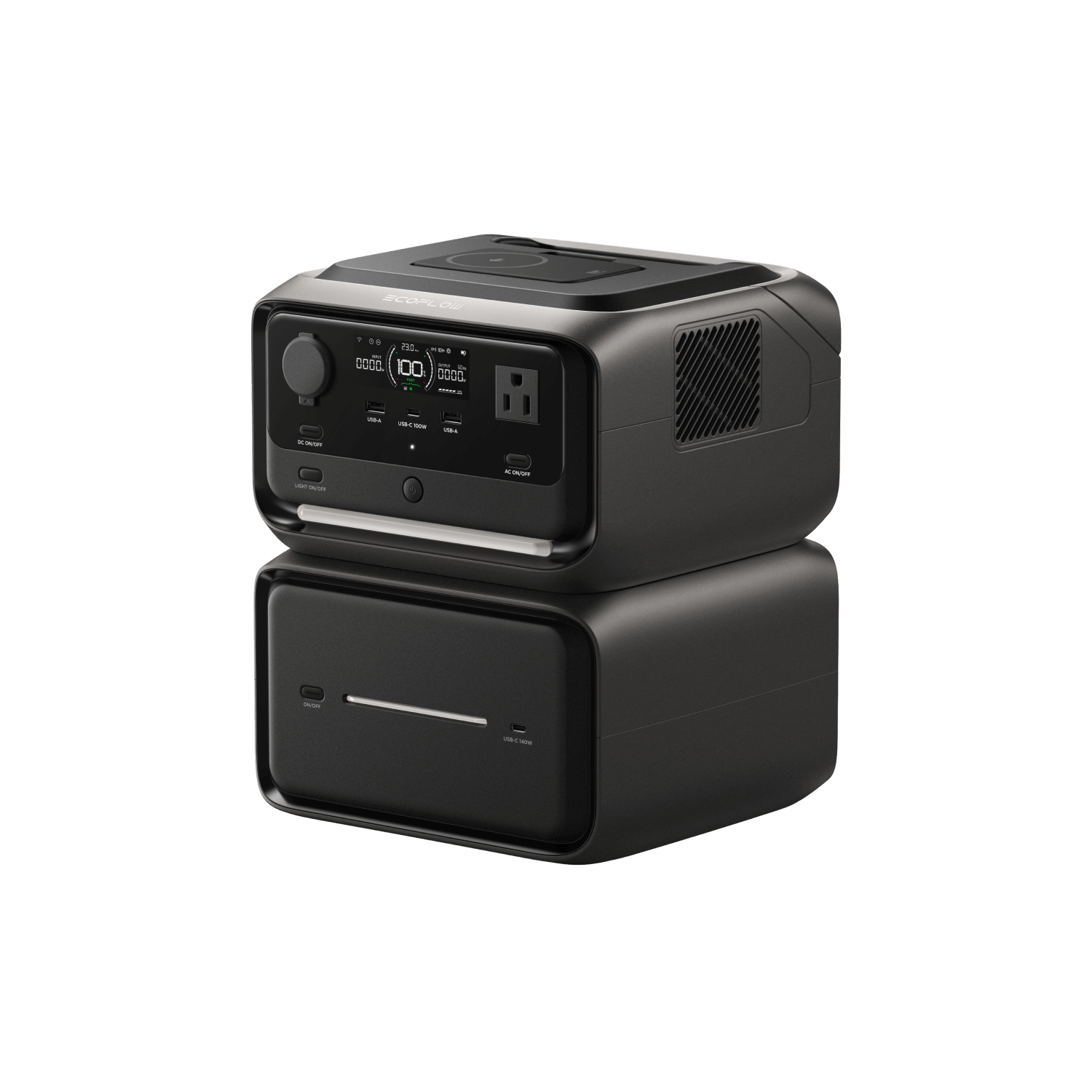 ชุดไฟอเนกประสงค์โซล่าเซลล์ รุ่น RIVER 3 MAX PLUS (กำลังสูงสุด 1200W) + แผงโซล่าเซลล์แบบโค้งงอได้ 120W