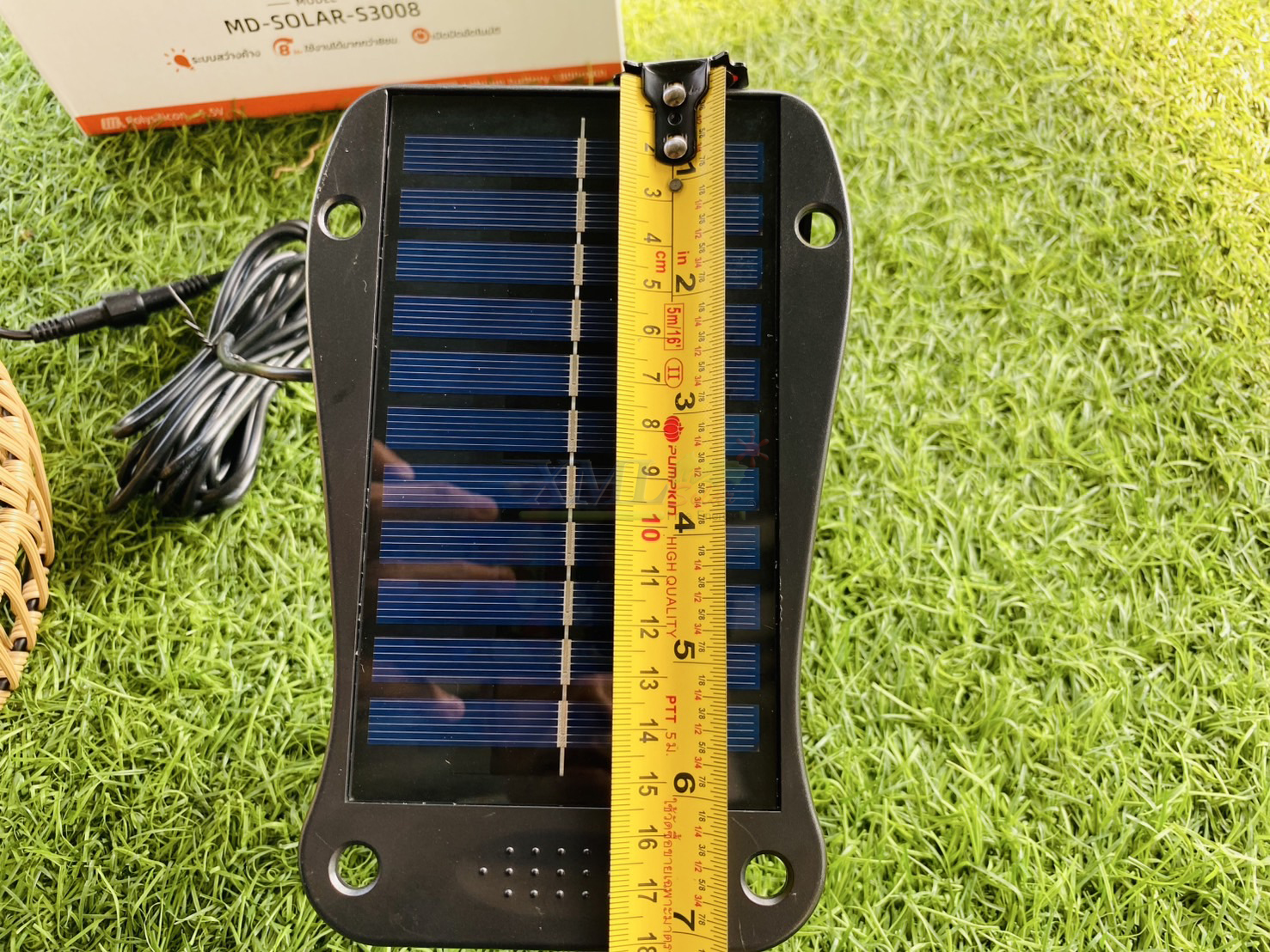 โคมไฟแขวน โซล่าเซลล์ รุ่น MD-S3008 (แสง : เหลืองวอมไวท์)