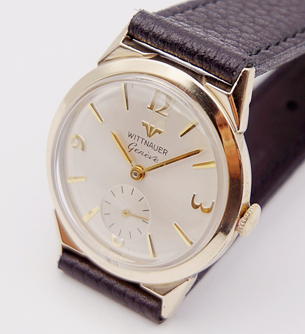 นาฬิกาเก่า WITTNAUER BY LONGINES ไขลานสองเข็มครึ่ง