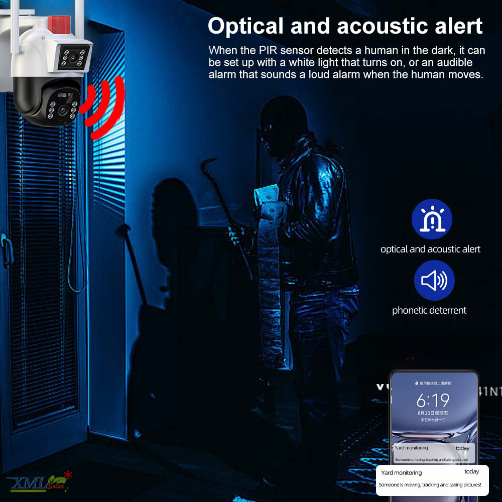 กล้องวงจรปิดโซล่าเซลล์ 4MP EseeCloud (4G) Solar CCTV Camera With 4G รุ่น SCG402P10