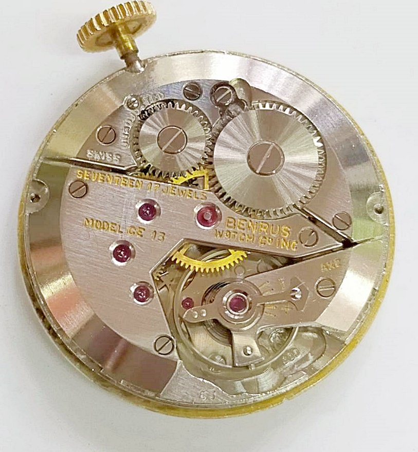 นาฬิกาเก่า BENRUS POINTER DATE ไขลาน