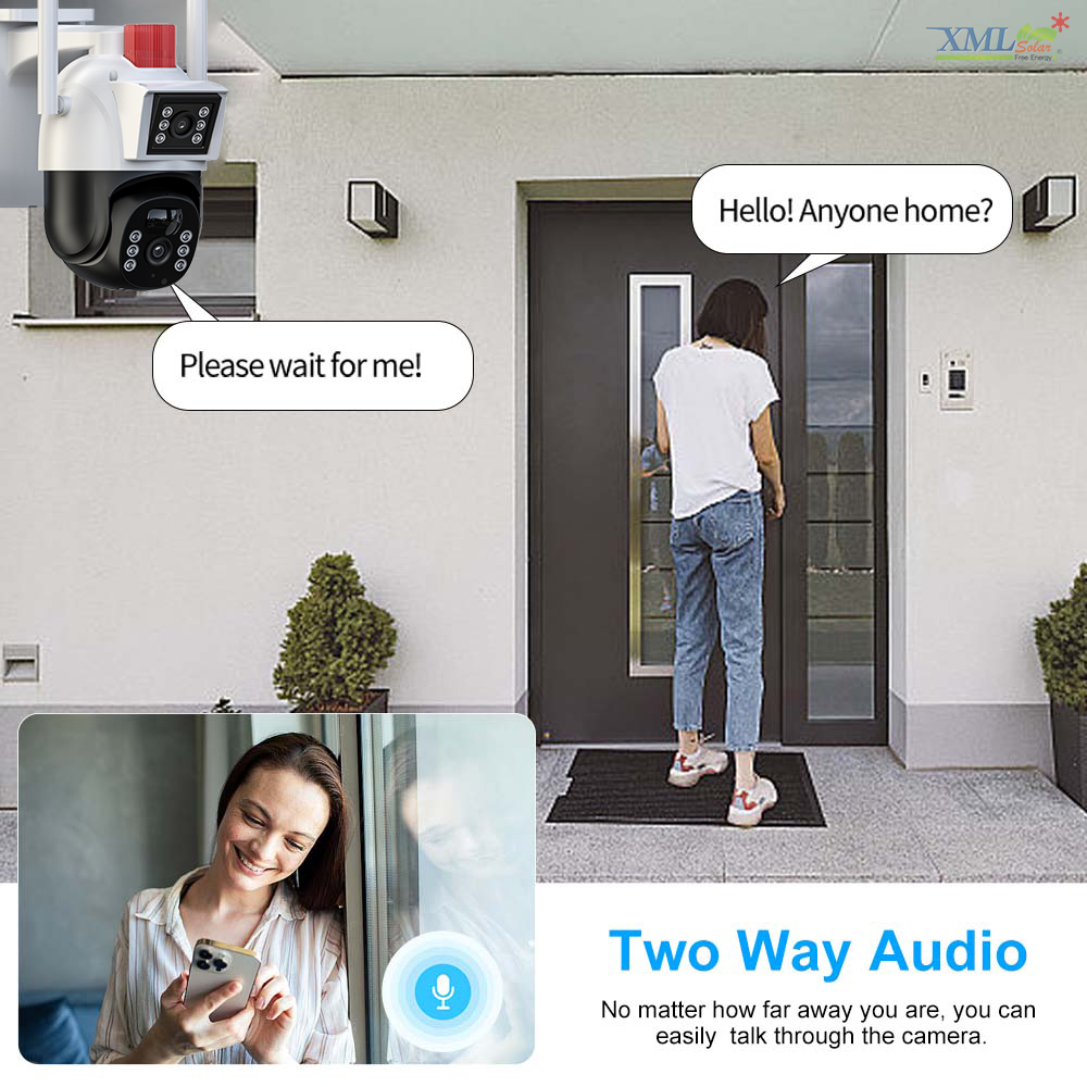 กล้องวงจรปิดโซล่าเซลล์ 4MP EseeCloud (4G) Solar CCTV Camera With 4G รุ่น SCG402P10