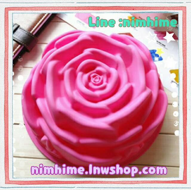 แม่พิมพ์ซิลิโคนfood grade วุ้น สบู่ เต้าหู้เย็น ฯลฯ ปอนด์ ลายกุหลาบ