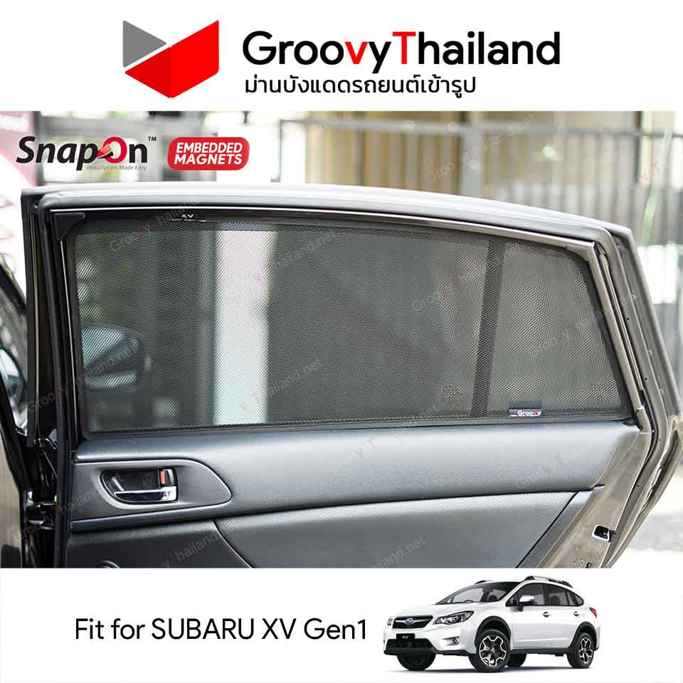 ม่านบังแดดแม่เหล็ก SUBARU XV Gen1 (SnapOn Em – 6 pcs)