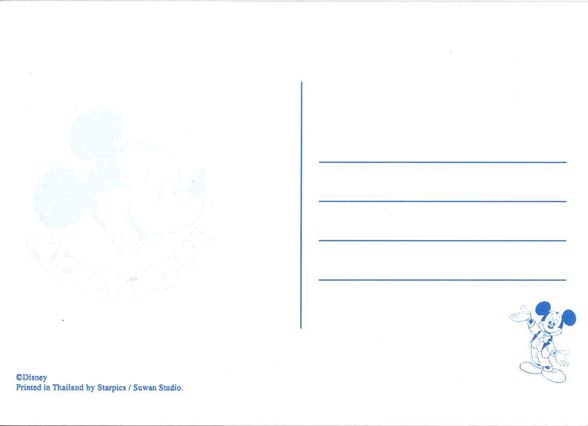 Postcard Mickey คละแบบ 16 ใบ