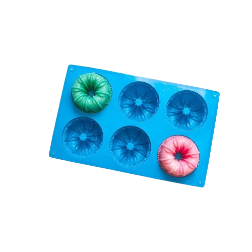 แม่พิมพ์ซิลิโคน พิมพ์ขนม พิมพ์วุ้น พิมพ์สบู่ รูปมงกุฏ 6 ช่อง