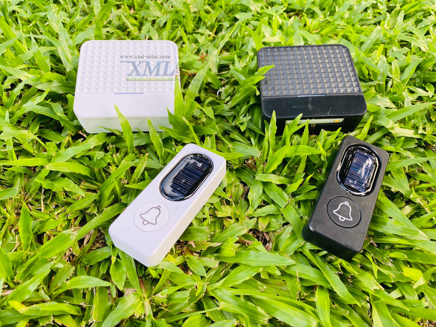 กริ่งโซล่าเซลล์ อเนกประสงค์ สีขาว (Solar Doorbell)