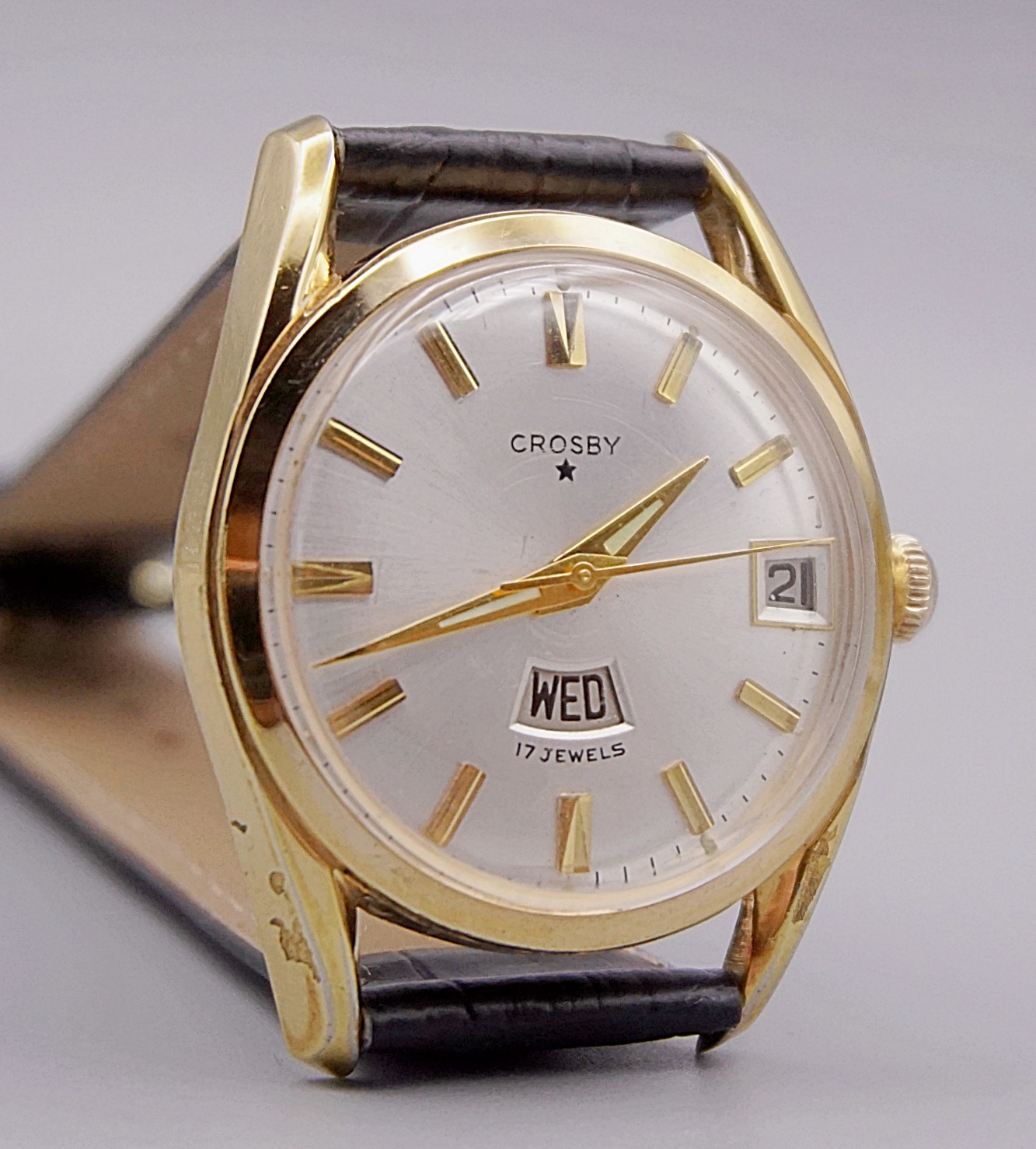 นาฬิกาเก่า CROSBY ไขลาน