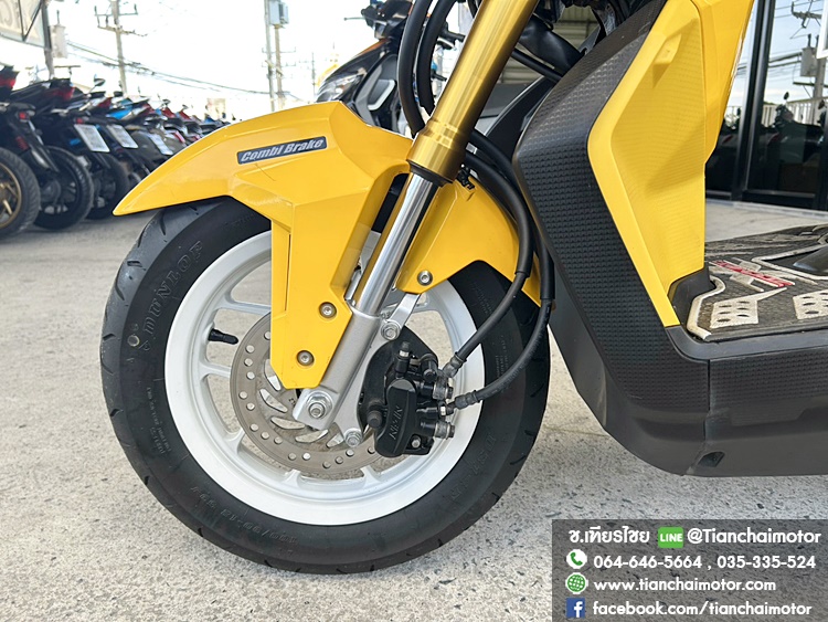 ★ดาวน์ 5,000★ZOOMER-X ปี66 สีเหลือง วิ่งน้อย ชุดสวยรอบคัน เดิมๆทั้งคัน เครื่องแน่น เครื่องดี ศูนย์ดี รถพร้อมใช้งาน ราคา 43,900