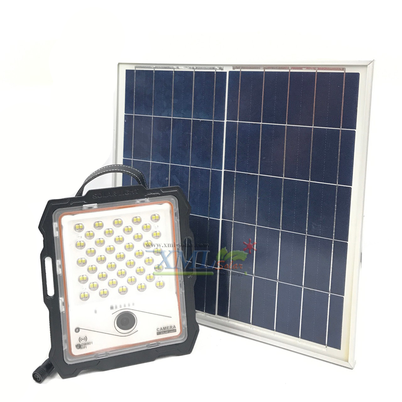 ไฟสปอตไลท์โซล่าเซลล์ 100 W. รุ่น Smart IOT With CCTV Camera (เเสง : ขาว)