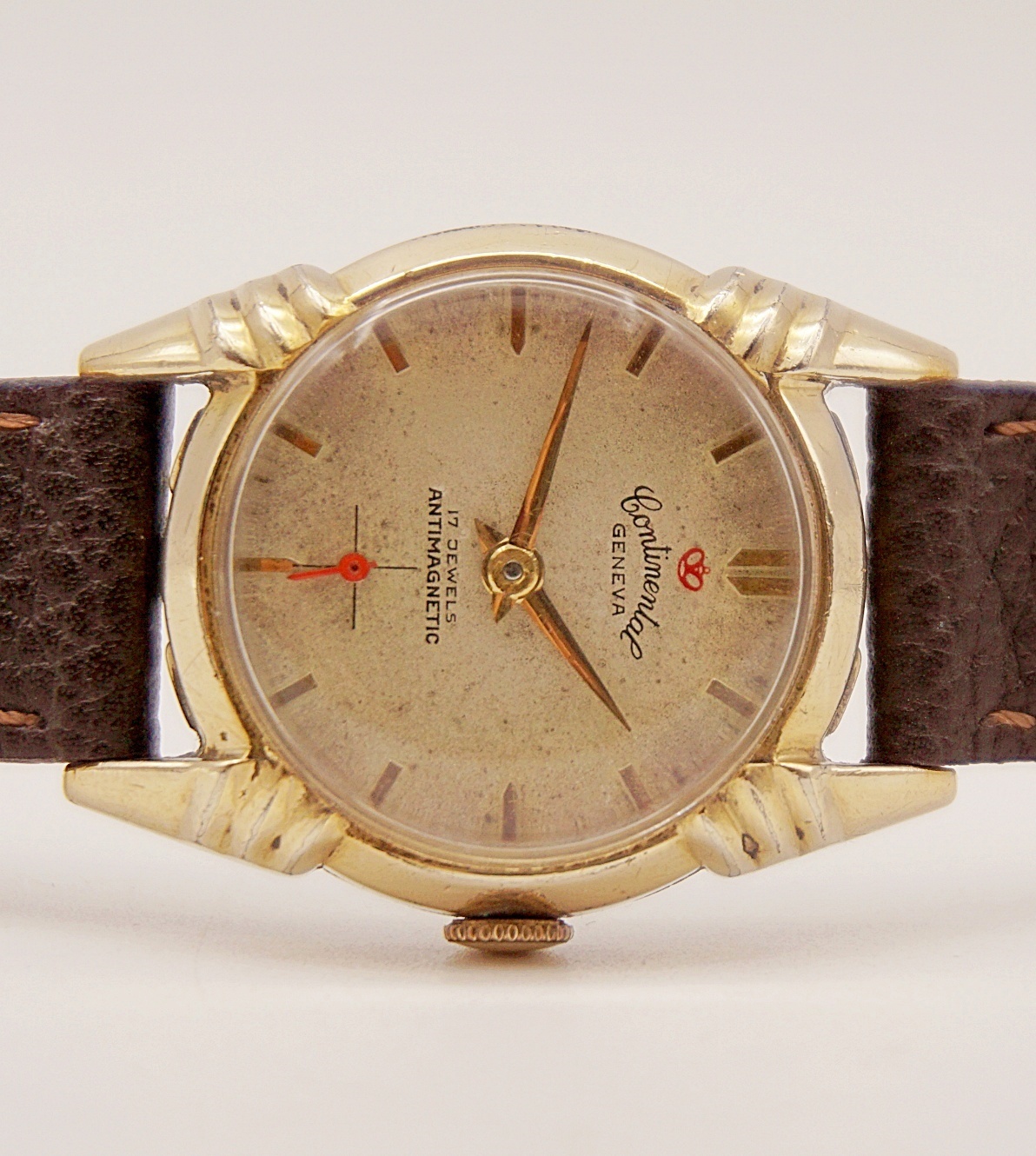 นาฬิกาเก่า CONTINENTAL ไขลานสองเข็มครึ่ง