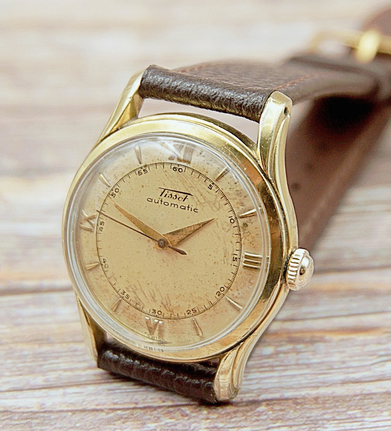 นาฬิกาเก่า TISSOT ออโตเมติกครึ่งรอบ