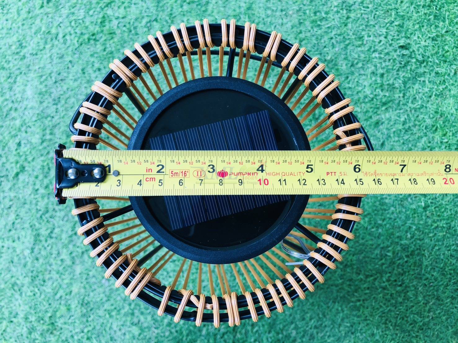 โคมไฟหวายโซล่าเซลล์ รุ่น MD-S3004 (แสง : เหลืองวอมไวท์)
