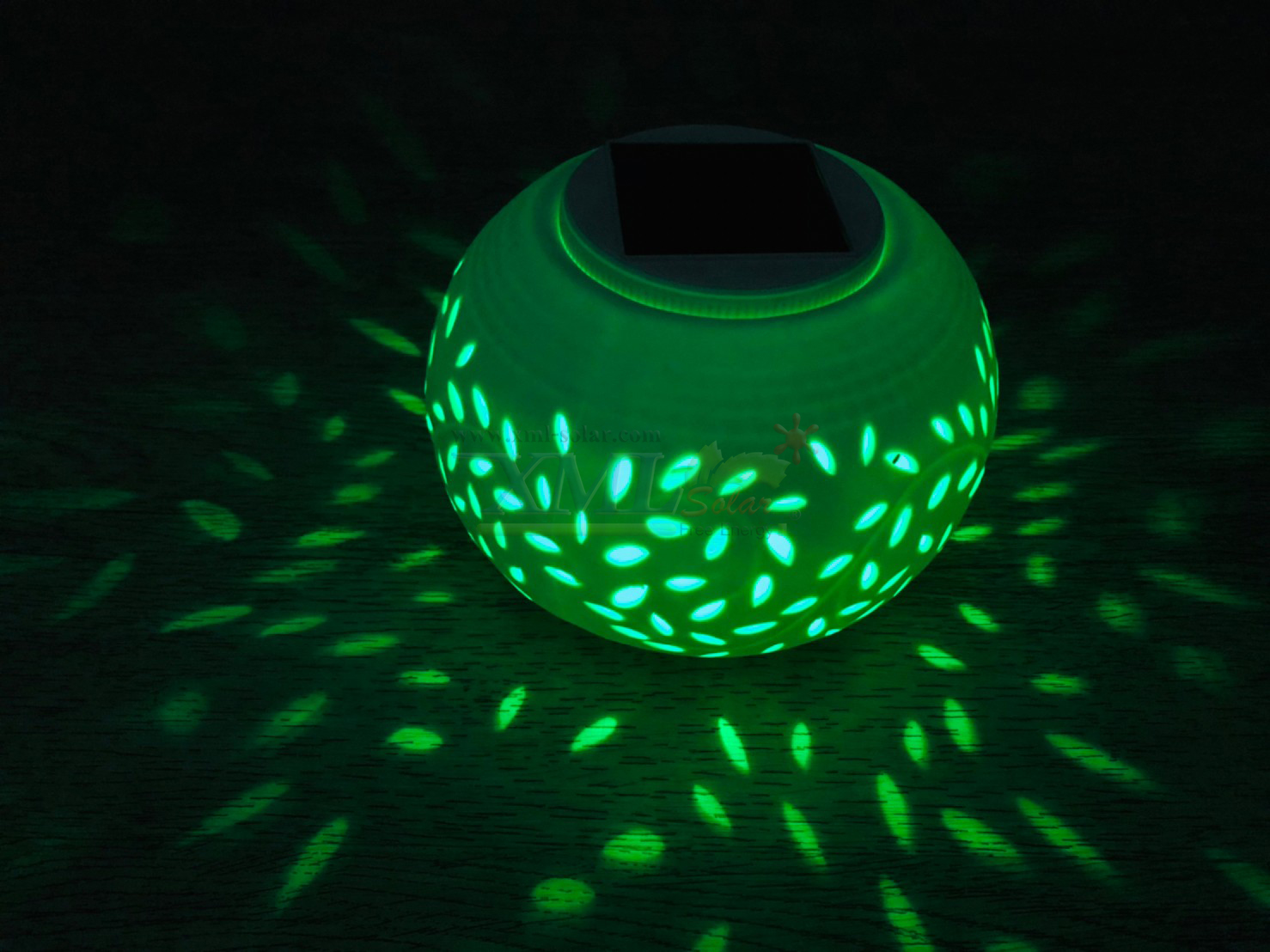 ไฟกระถางโซล่าเซลล์ ตกเเต่งตั้งโต๊ะ (แสง : ขาว , หลากสี)(ไซต์ใหญ่)