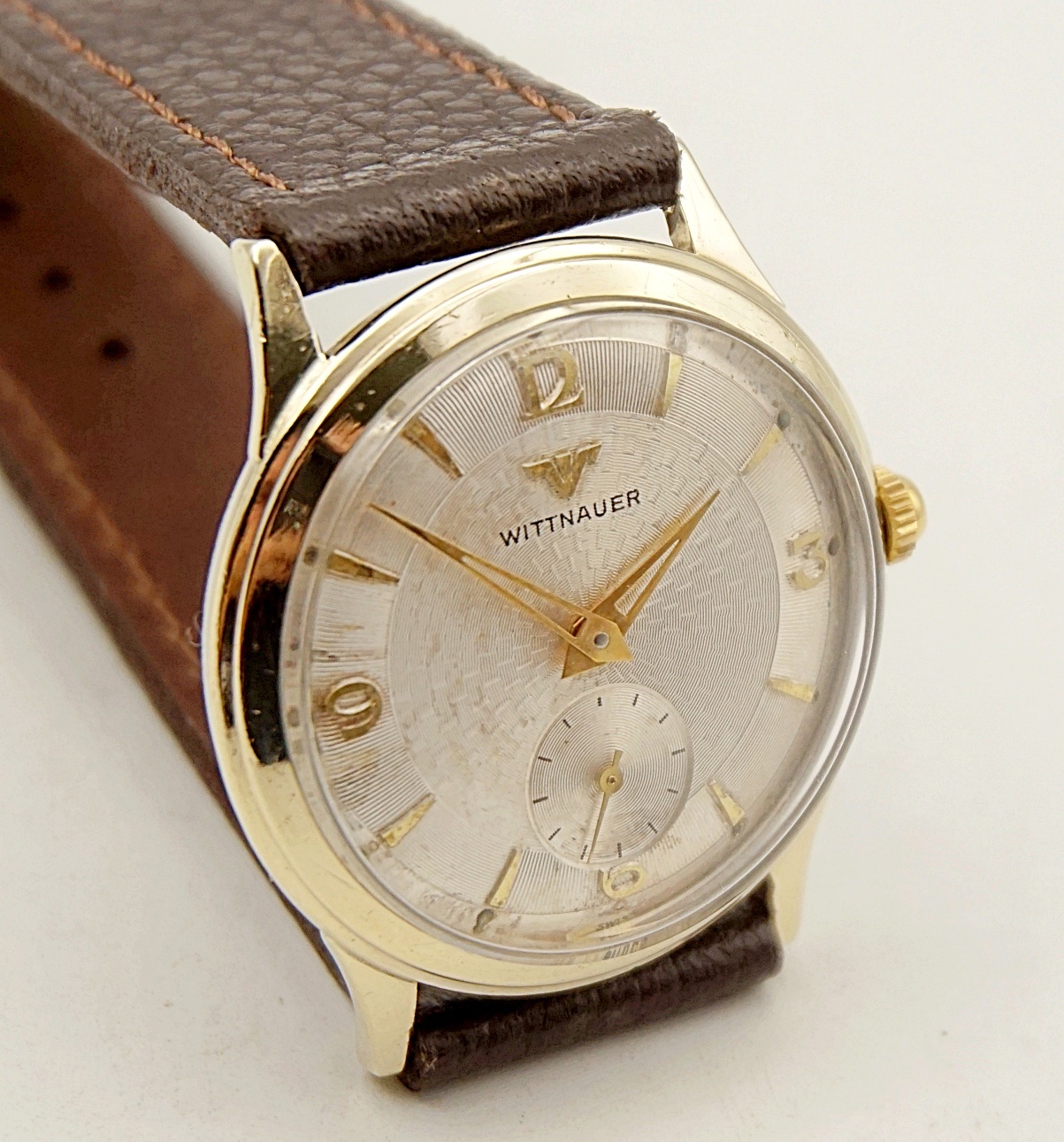 นาฬิกาเก่า WITTNAUER BY LONGINES ไขลานสองเข็มครึ่ง