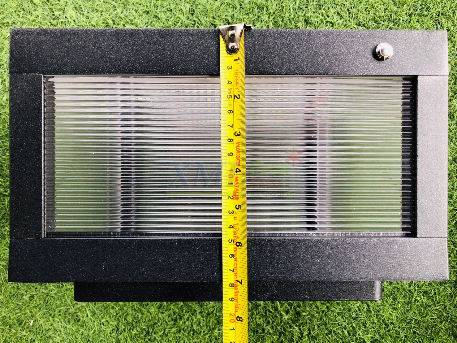 โคมไฟหัวเสาโซล่าเซลล์ ทรงสี่เหลี่ยม รุ่น TZ-3645-L ไซส์ใหญ่ (เปิดได้ 2 แสง)