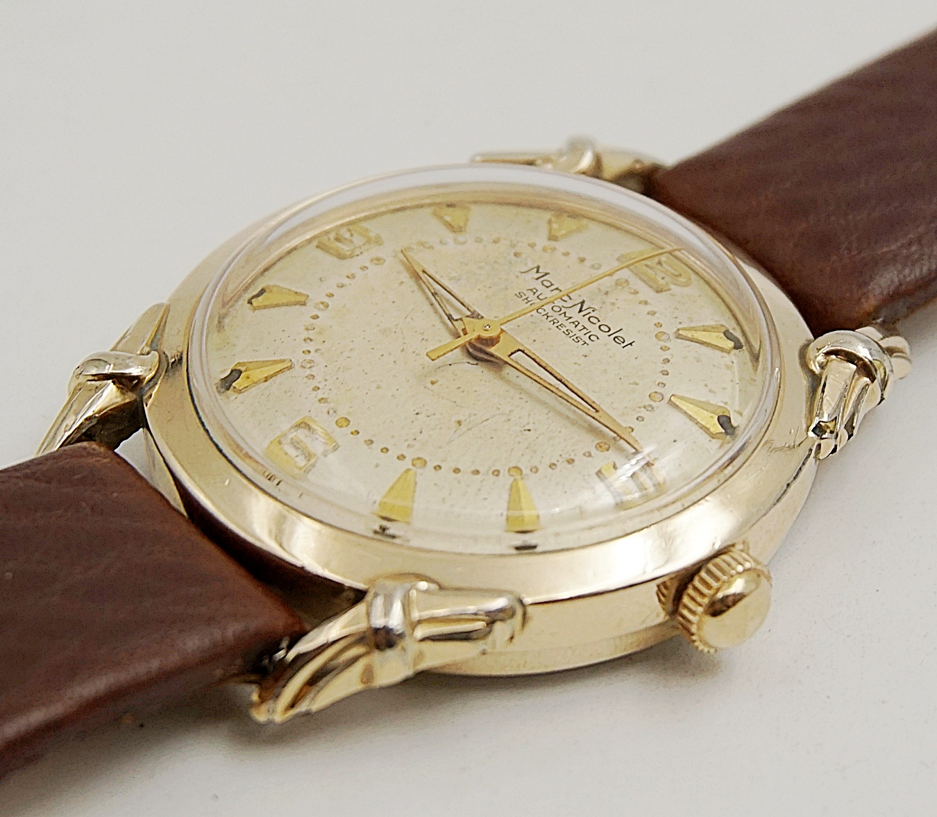 นาฬิกาเก่า MARC NICOLET ออโตเมติก