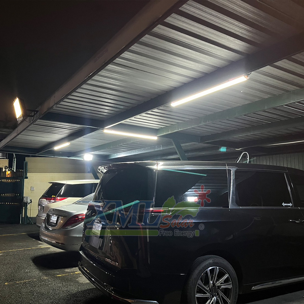 โคมไฟโซล่าเซลล์ ติดเพดาน รุ่นหลอดยาว Series GT (แสง : ขาว)