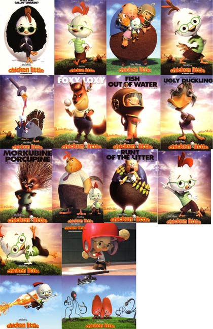 Postcard Chicken Little No.1, 16 ใบ