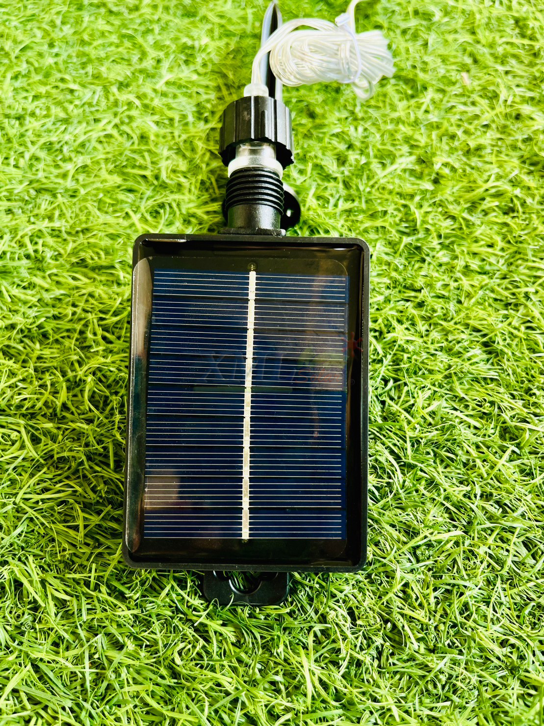 ไฟกระพริบโซล่าเซลล์ 50 LED รุ่นทรงรถคริสต์มาส ยาว 5 เมตร (แสง : เหลืองวอมไวท์)