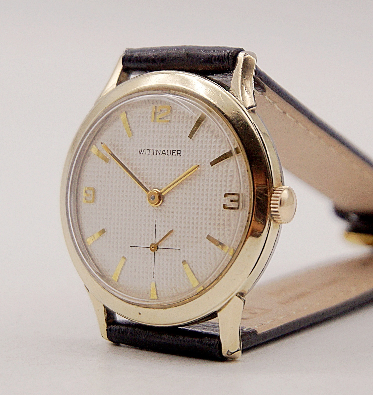 นาฬิกาเก่า WITTNAUER BY LONGINES ไขลานสองเข็มครึ่ง