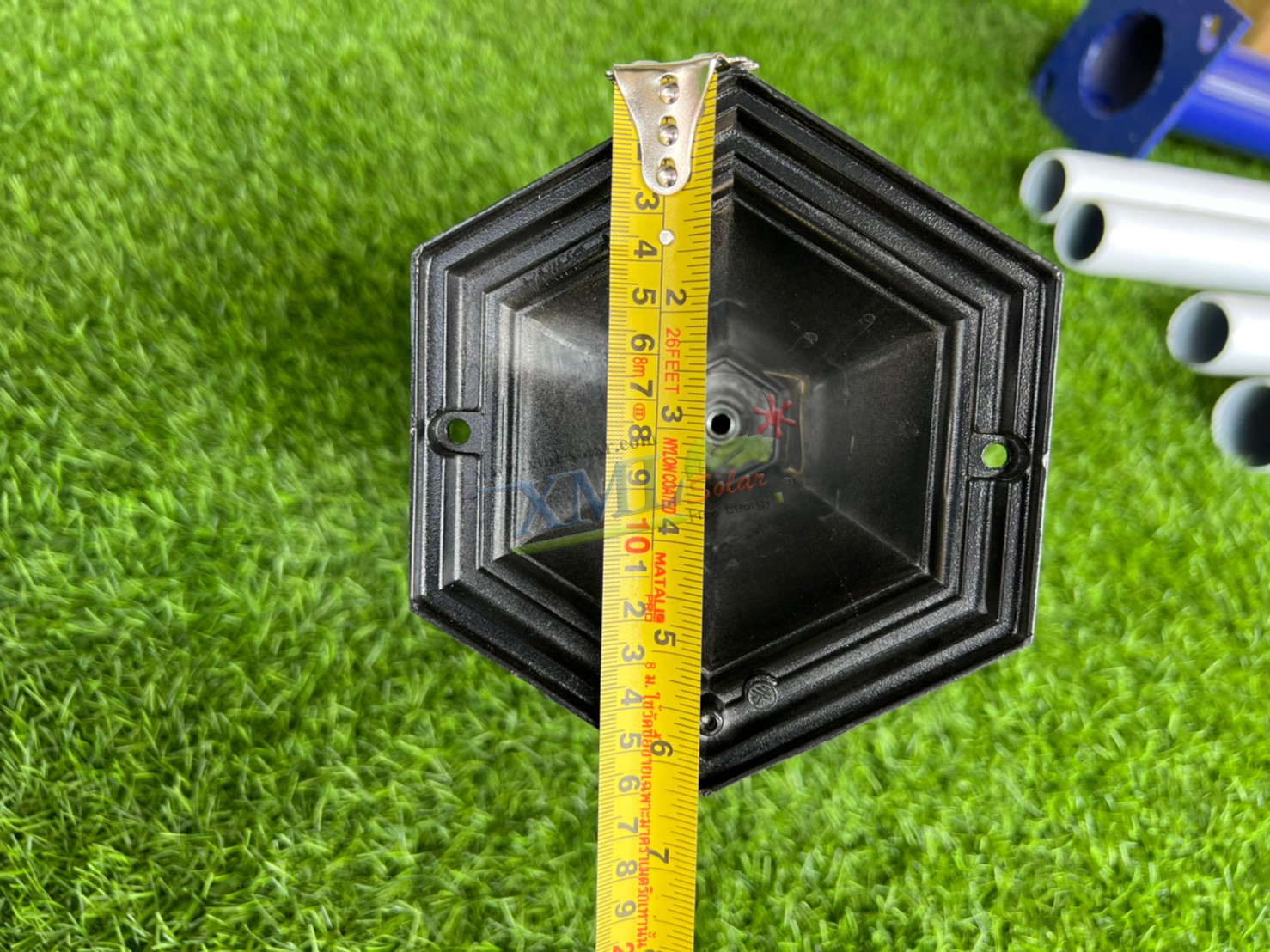 หัวเสาทรงยุโรป ไซต์ใหญ่ (สีทอง) เปิดได้ 2 แสง