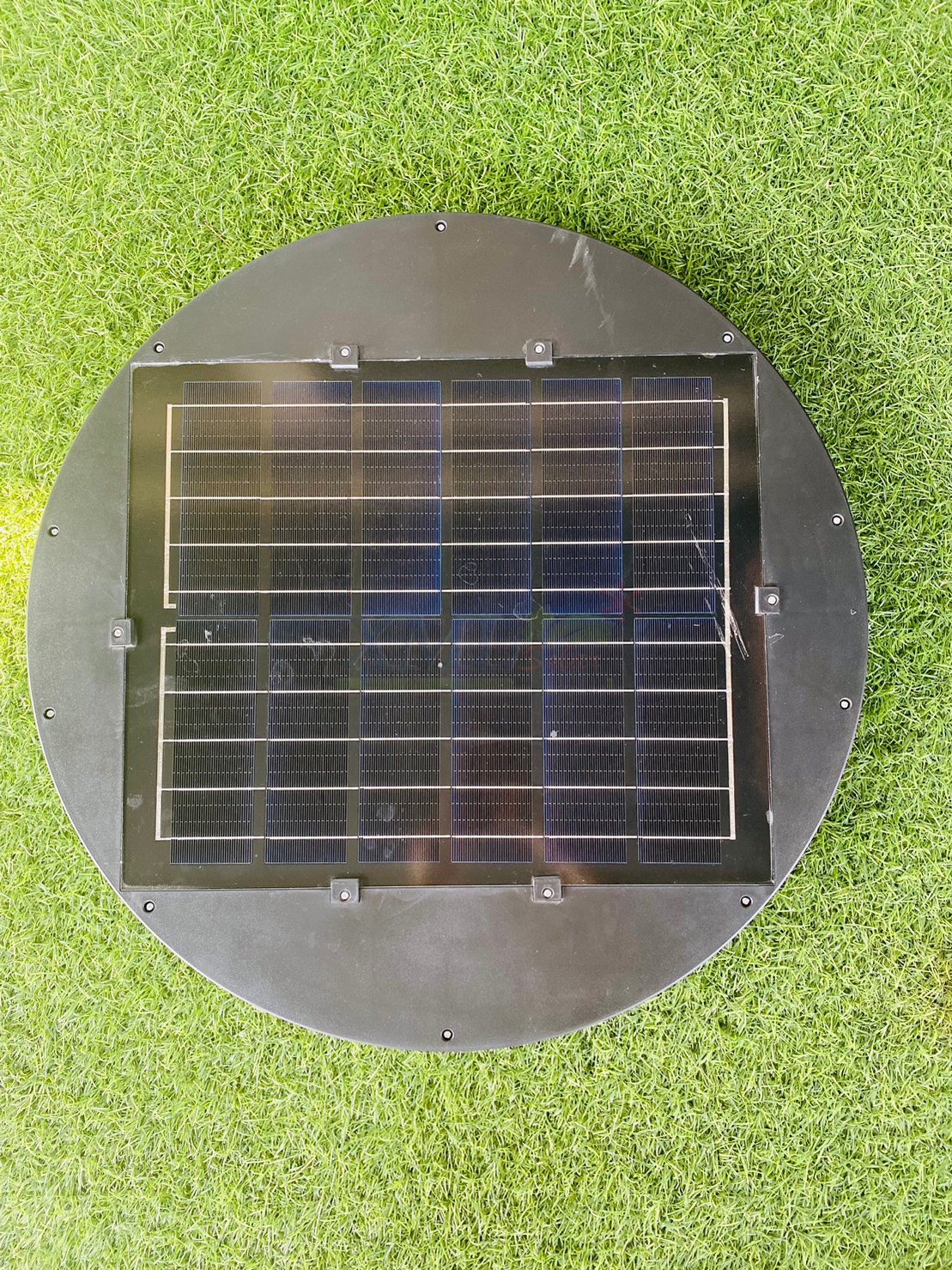 โคมไฟถนนโซล่าเซลล์ UFO ทรงกลมแถบเหลือง รุ่น MODI x XML 300W + Motion Sensor (แสง : ขาว)