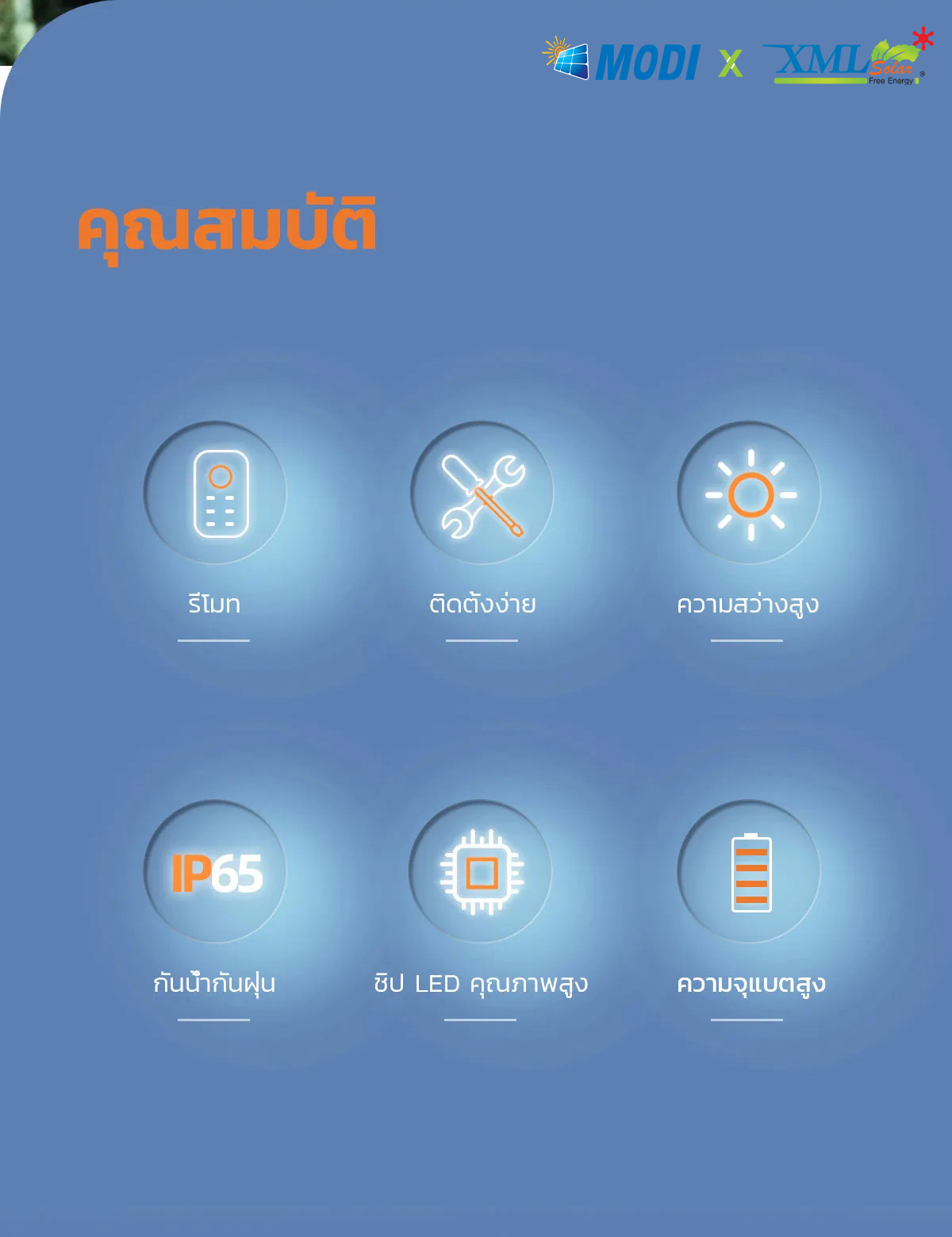 โคมไฟถนนโซล่าเซลล์ รุ่น MD-SLT27 (แสง : ขาว)(ระบบสว่างค้าง) (120w / 240w)