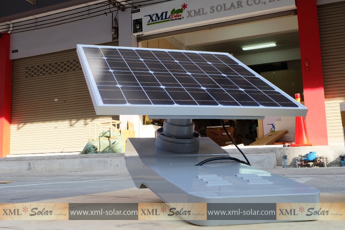 โคมไฟถนนอัจฉริยะ โซล่าเซลล์ 65 Watt Monocrystalline