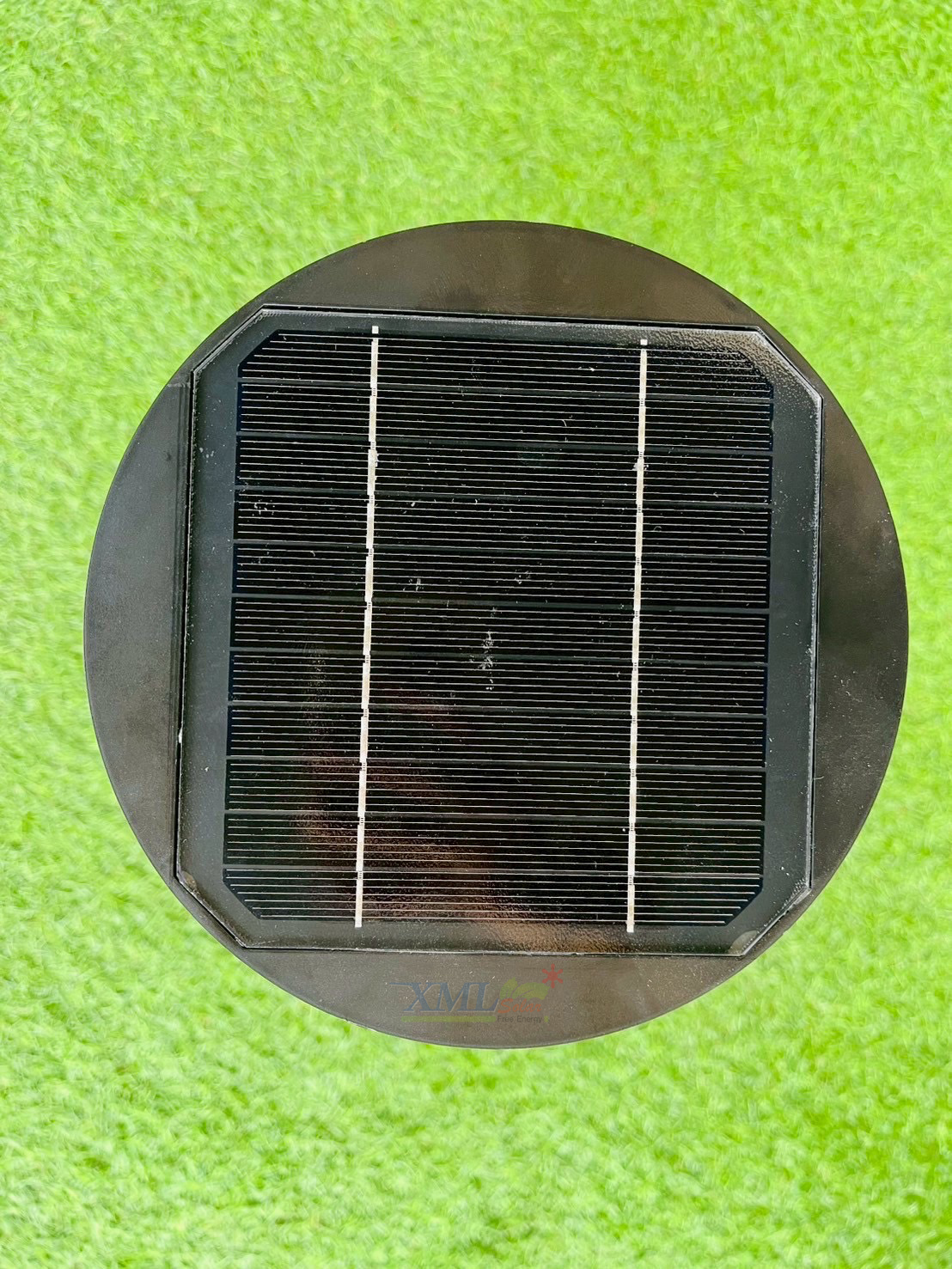 โคมไฟตั้งพื้นโซล่าเซลล์ 60CM สไตล์โมเดิร์นทรงกลม (แบบเงา) (แสง : เหลืองวอมไลท์)